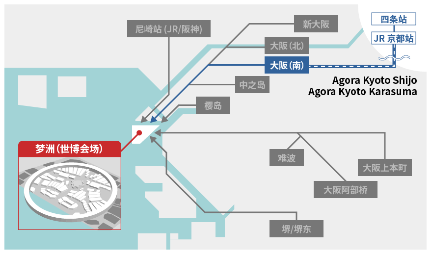 电车路线+渡轮服务